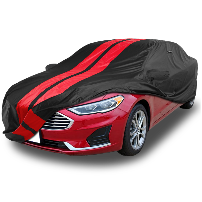 Ford Fusion 2006-2020 Black Red Pro Series Car Cover