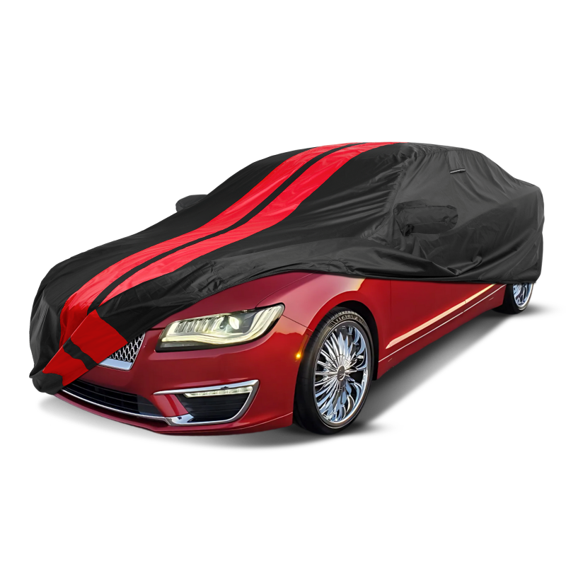 Lincoln MKZ,MKS 2006-2020 Black Red Pro Series Car Cover