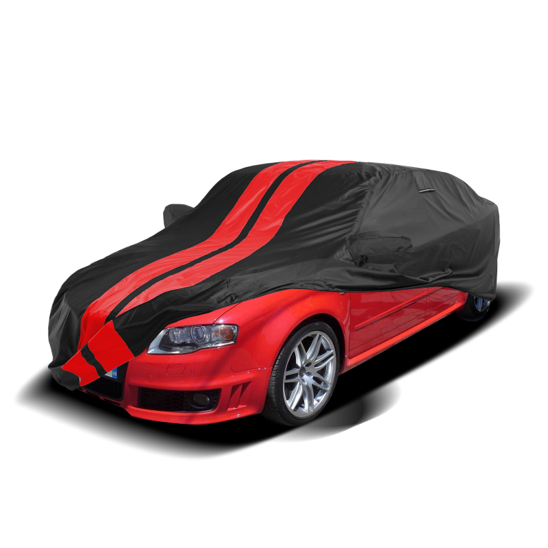Audi RS3,RS4,RS5,RS6,RS7,RS e-tron GT 2007-2026 Black Red Pro Series Car Cover