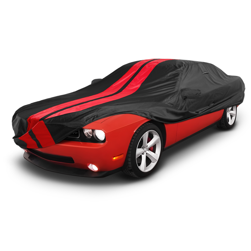 Dodge Challenger Black Red Pro Series Car Cover