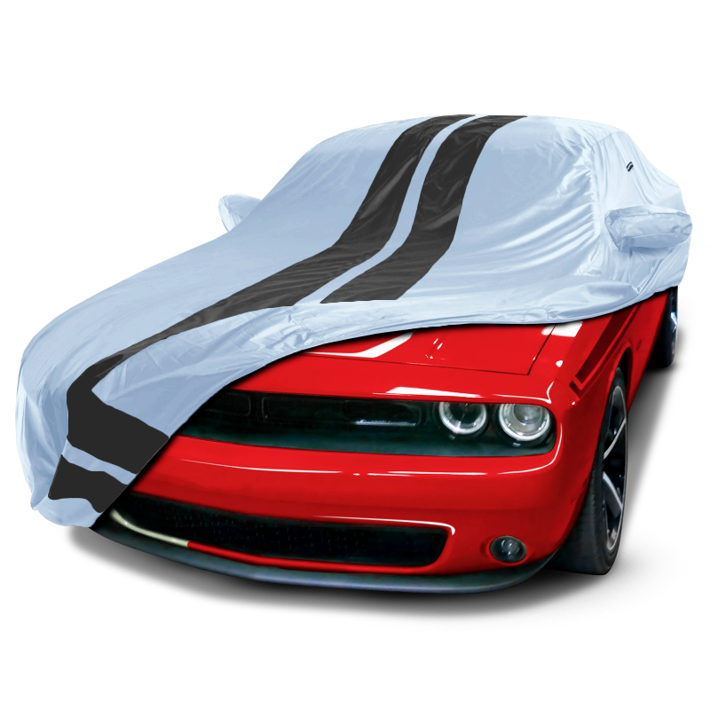 Dodge Challenger Gray Black Pro Series Car Cover