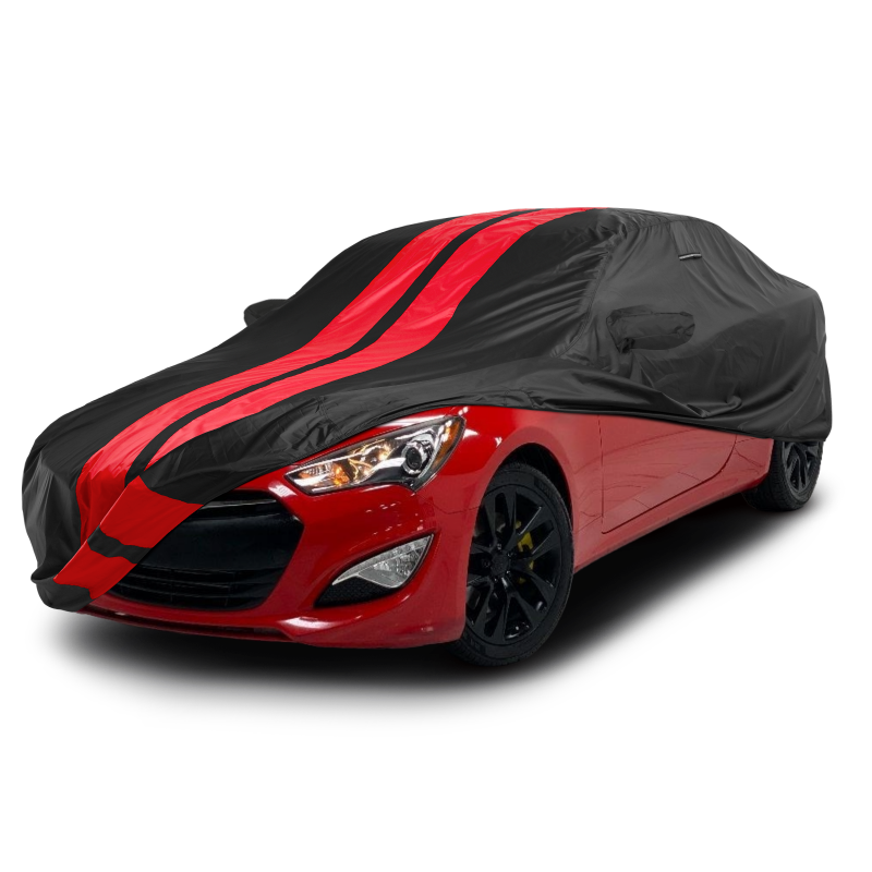 Hyundai Genesis Black Red Pro Series Car Cover