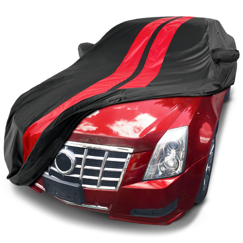 Cadillac CTS Black Red Pro Series Car Cover