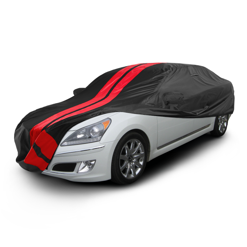 Hyundai Equus 2011-2016 Black Red Pro Series Car Cover