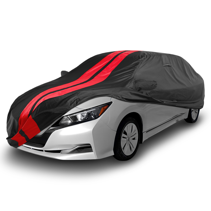 Nissan Leaf 2010-2026 Black Red Pro Series Car Cover