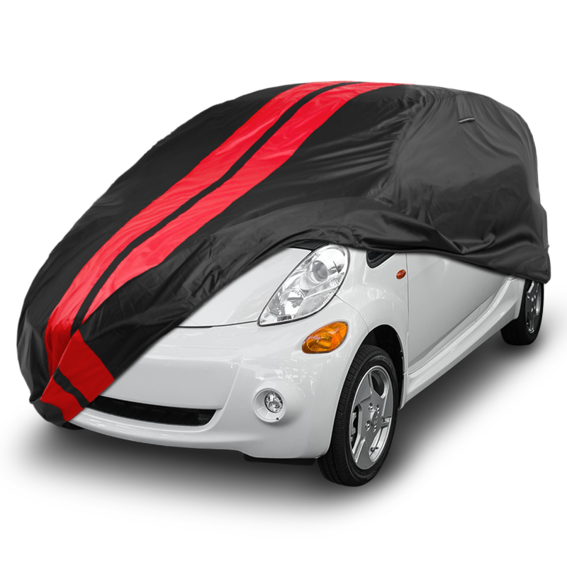 Mitsubishi i-MiEV 2012-2017 Black Red Pro Series Car Cover