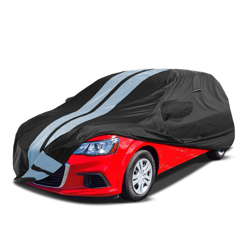 Chevrolet Sonic 2012-2021 Black Gray Pro Series Car Cover