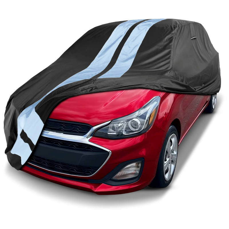 Chevrolet Spark 2012-2022 Black Gray Pro Series Car Cover