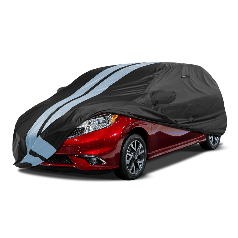 Nissan Versa 2007-2025 Gray Black Pro Series Car Cover