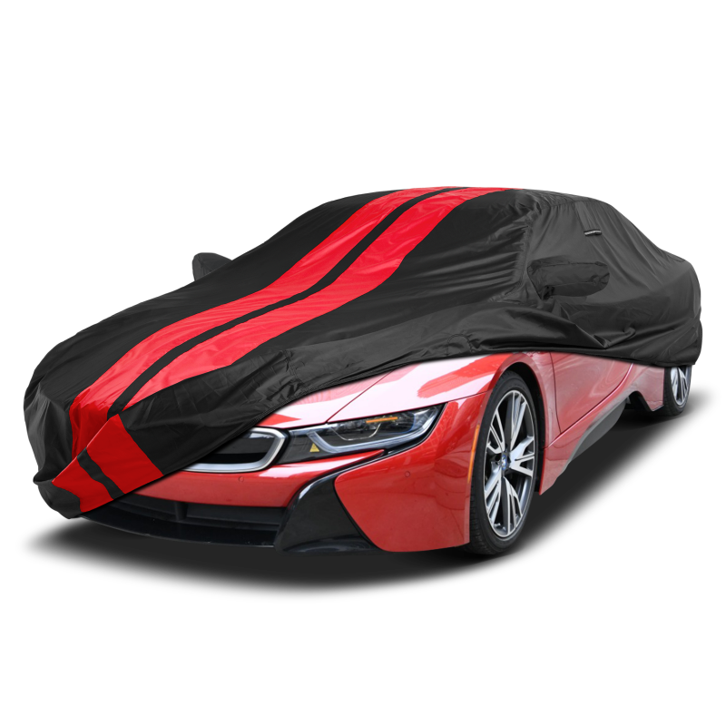 BMW i3,i4,i5,i7,i8 2014-2026 Black Red Pro Series Car Cover