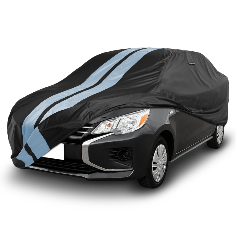 Mitsubishi Mirage Black Gray Pro Series Car Cover