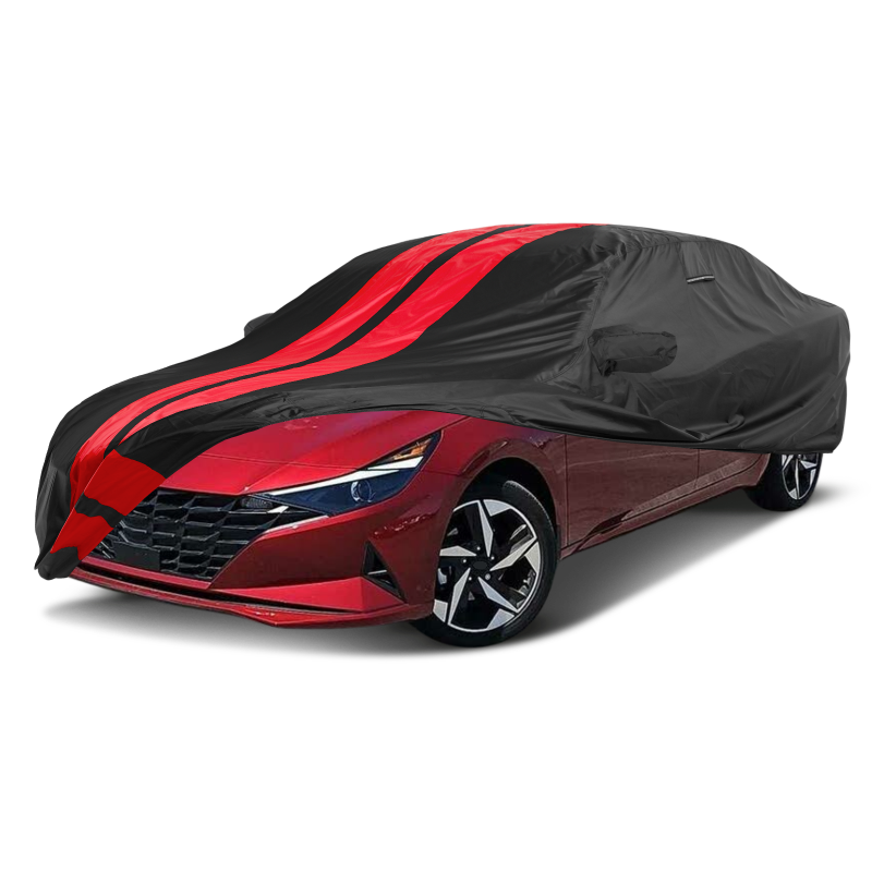Hyundai Elantra Black Red Pro Series Car Cover