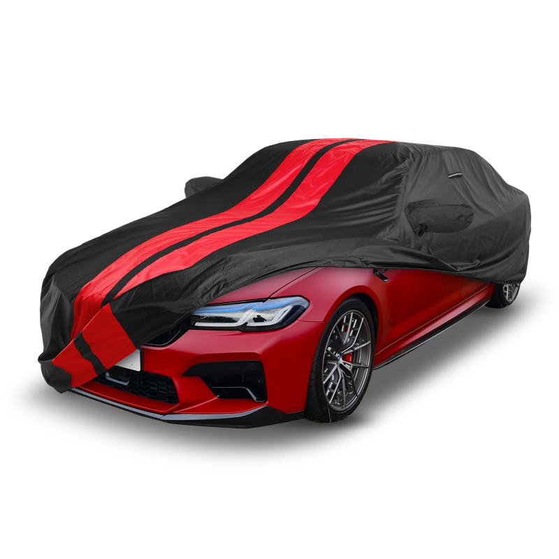 BMW M550i 2018-2023 Black Red Pro Series Car Cover