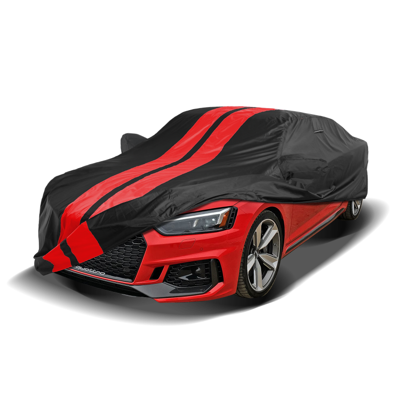 Audi RS3,RS4,RS5,RS6,RS7,RS e-tron GT 2007-2026 Black Red Pro Series Car Cover