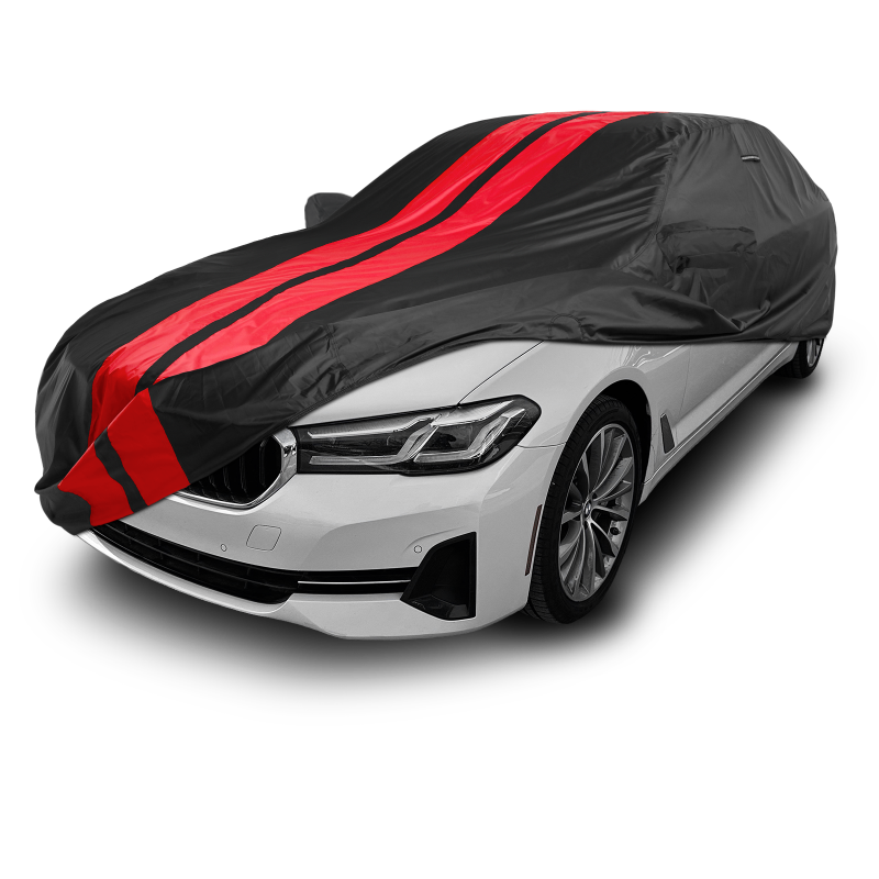 BMW 5-Series Black Red Pro Series Car Cover