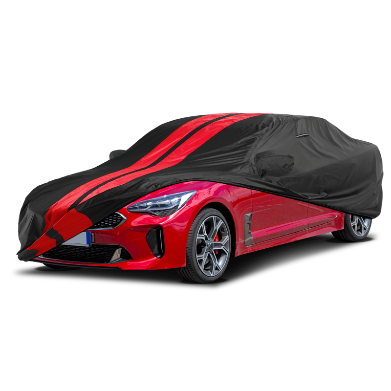 Kia Stinger 2018-2025 Black Red Pro Series Car Cover