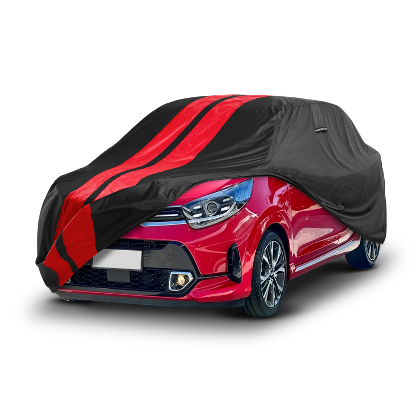 Kia Picanto 2018-2026 Black Red Pro Series Car Cover