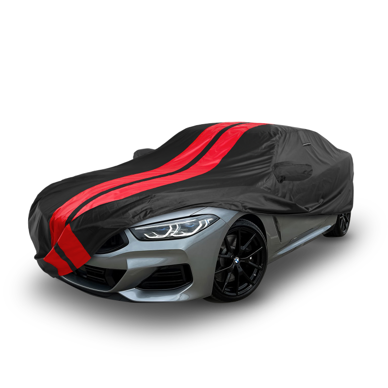 BMW M850i 2019-2026 Black Red Pro Series Car Cover
