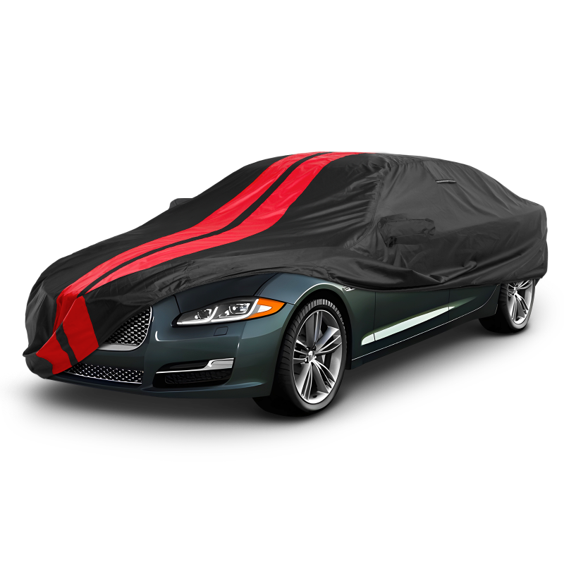 Jaguar XJ 2011-2019 Black Red Pro Series Car Cover