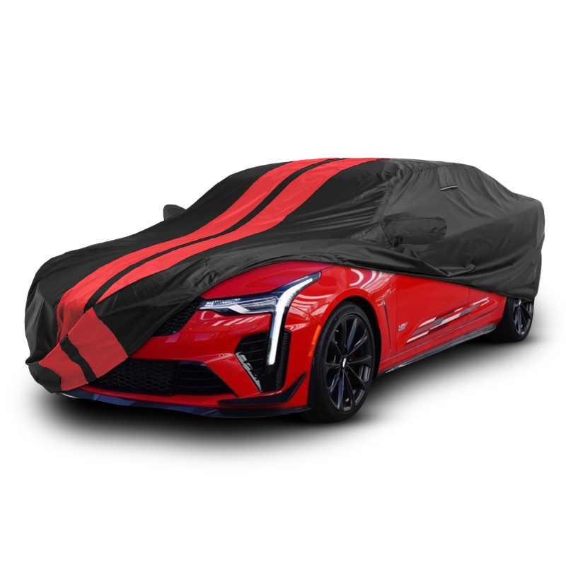 Cadillac CT4,CT5,CT6 2016-2026 Black Red Pro Series Car Cover