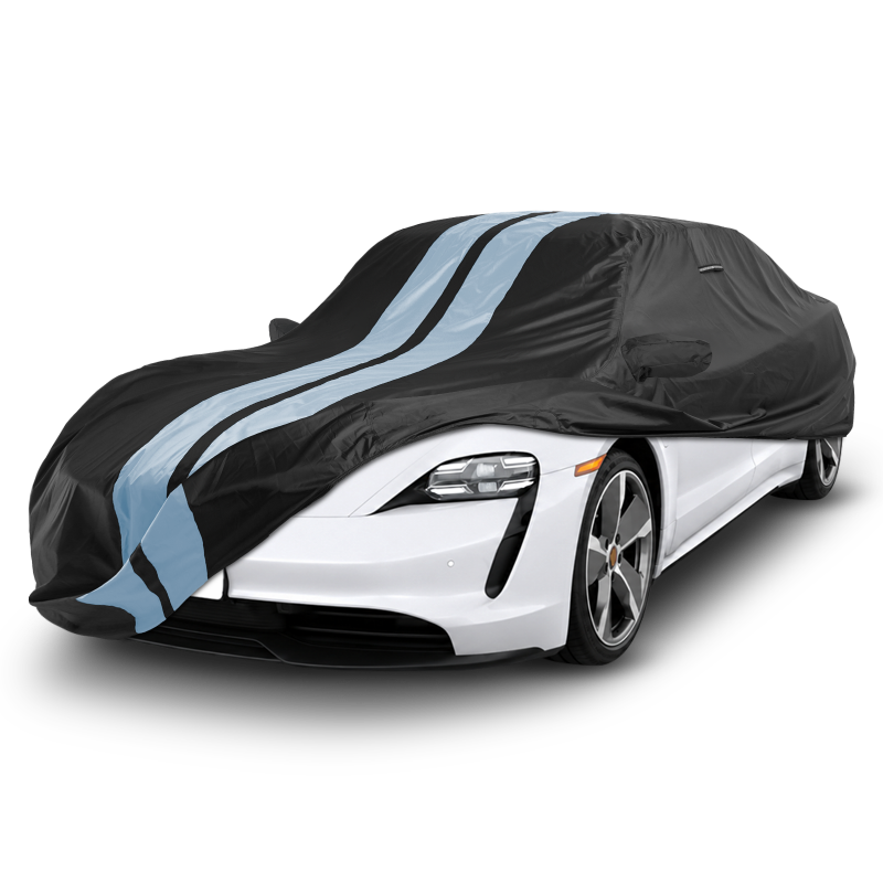 Porsche Taycan 2020-2026 Black Gray Pro Series Car Cover