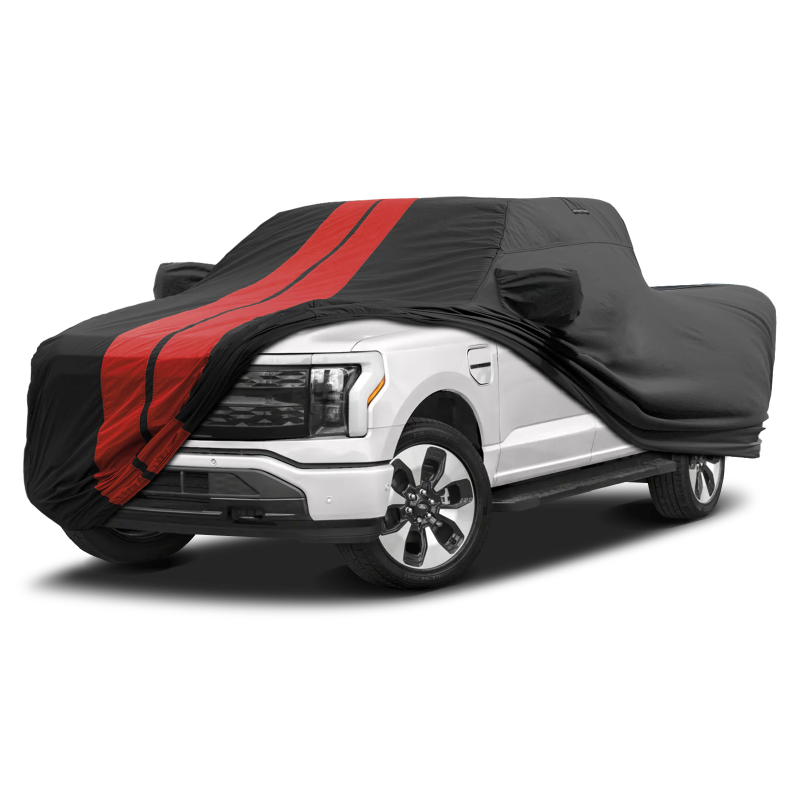 Ford F-150 Lightning 2022-2025 Black Red Pro Series Truck Cover