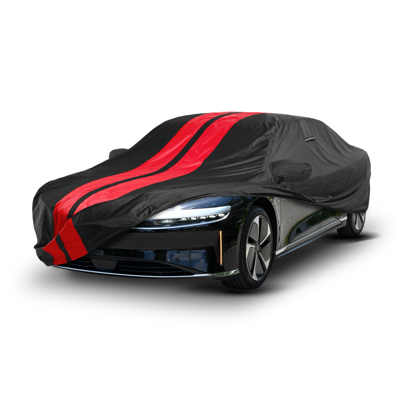 Lucid Air Pure 2022-2026 Black Red Pro Series Car Cover
