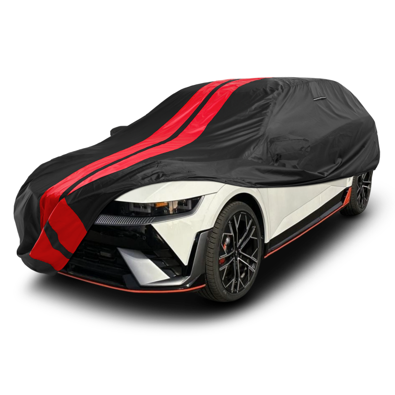 Hyundai Ioniq 6 Black Red Pro Series Car Cover