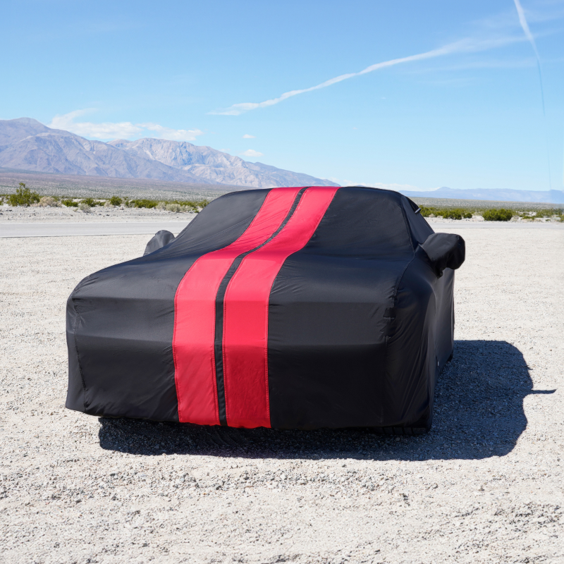 Dodge Challenger Black Red Pro Series Car Cover