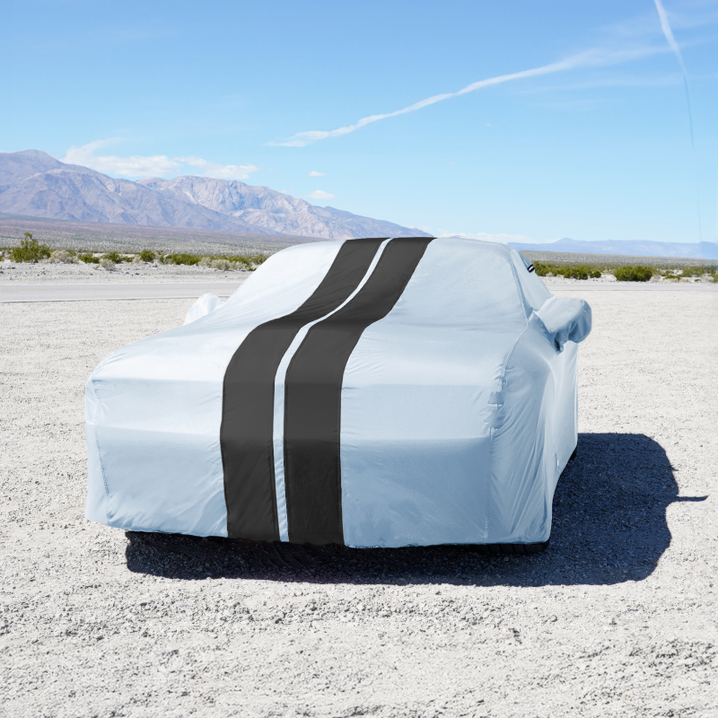 Dodge Challenger Gray Black Pro Series Car Cover