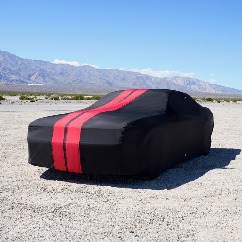 Dodge Challenger Black Red Pro Series Car Cover