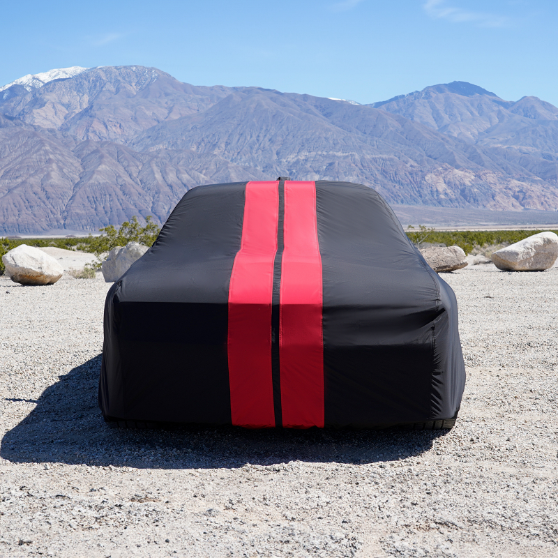 Dodge Challenger Black Red Pro Series Car Cover