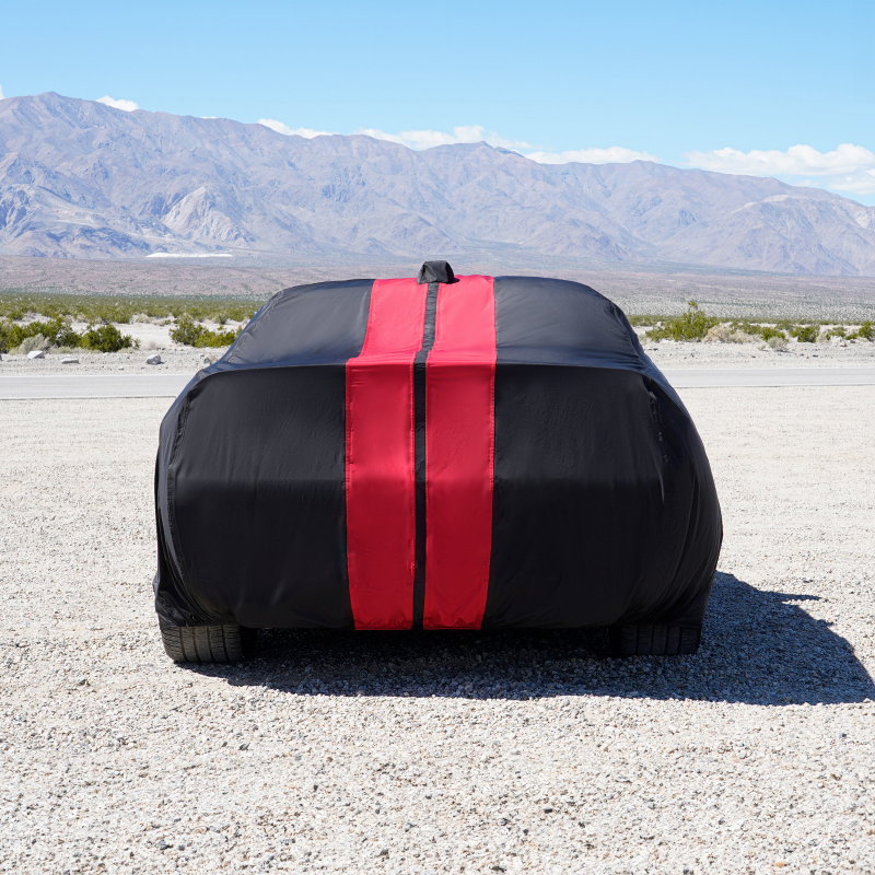 Dodge Challenger Black Red Pro Series Car Cover