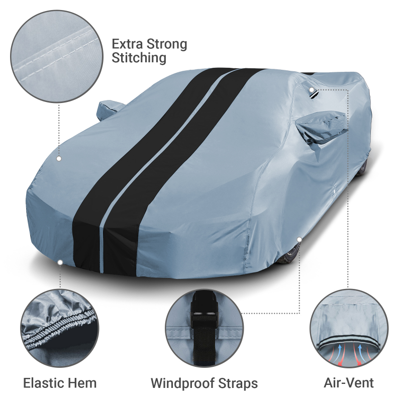 Chevrolet Corvette Gray Black Pro Series Car Cover
