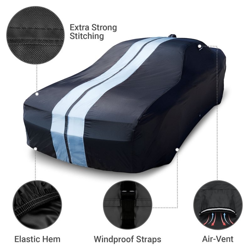 Dodge Challenger Black Gray Pro Series Car Cover
