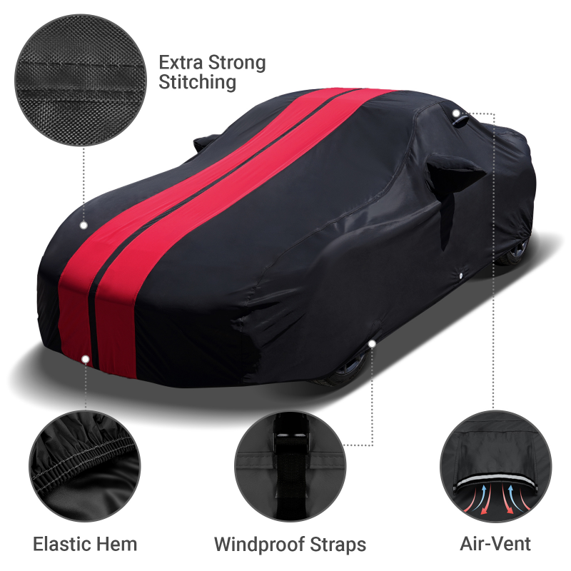 Mazda Miata MX-5 Black Red Pro Series Car Cover