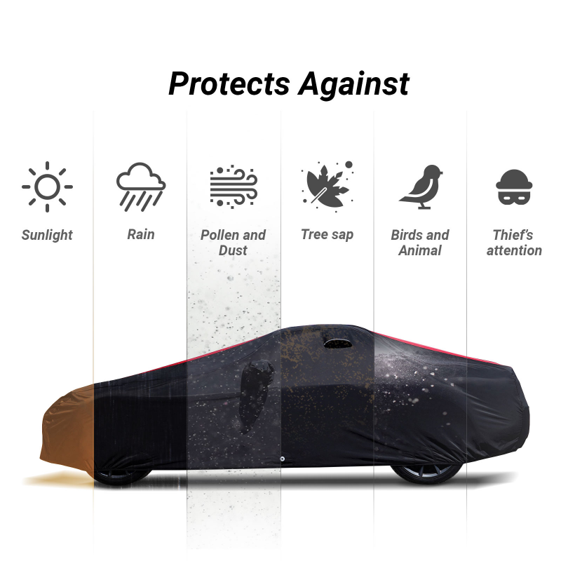 Mazda Miata MX-5 Black Red Pro Series Car Cover