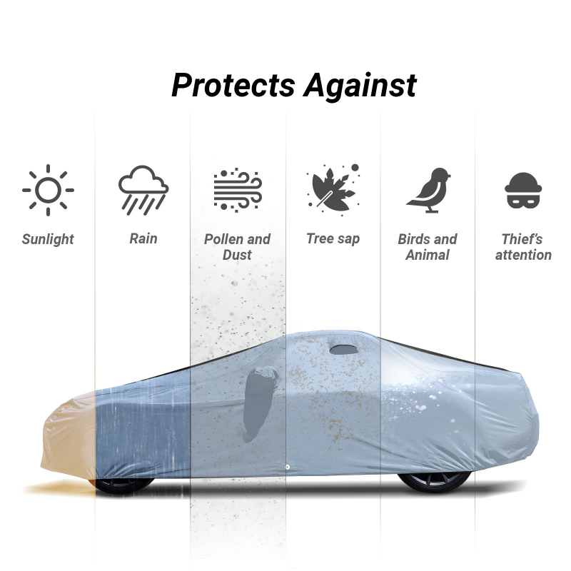 Mazda Miata MX-5 Gray Black Pro Series Car Cover