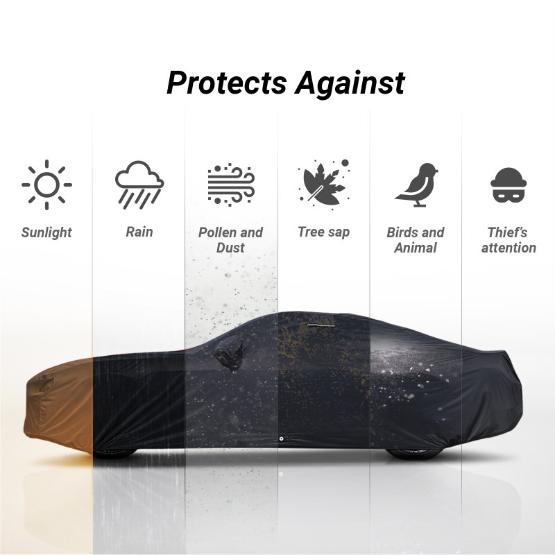 Volvo V40,V50,V60,V70,V90 Black Red Pro Series Car Cover