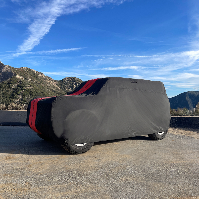 Ford Bronco Black Red Pro Series SUV Cover
