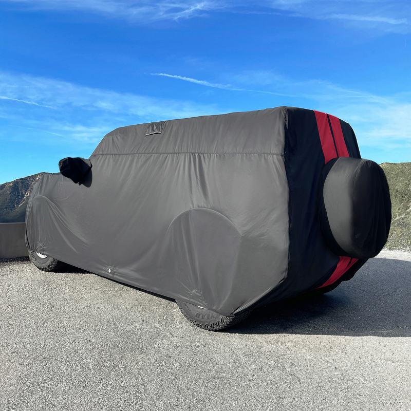 Ford Bronco Black Red Pro Series SUV Cover