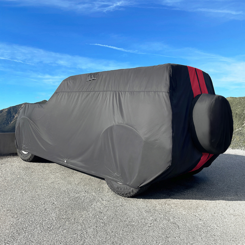Ford Bronco Black Red Pro Series SUV Cover