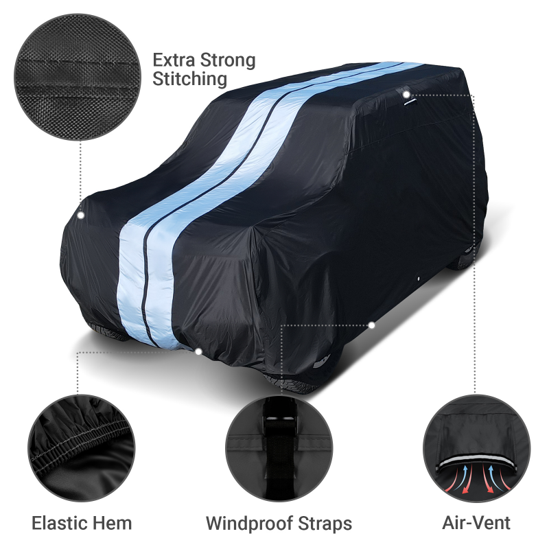 Ford Bronco Black Gray Pro Series SUV Cover