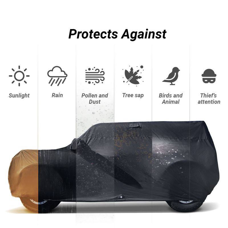 Ford Bronco Black Red Pro Series SUV Cover