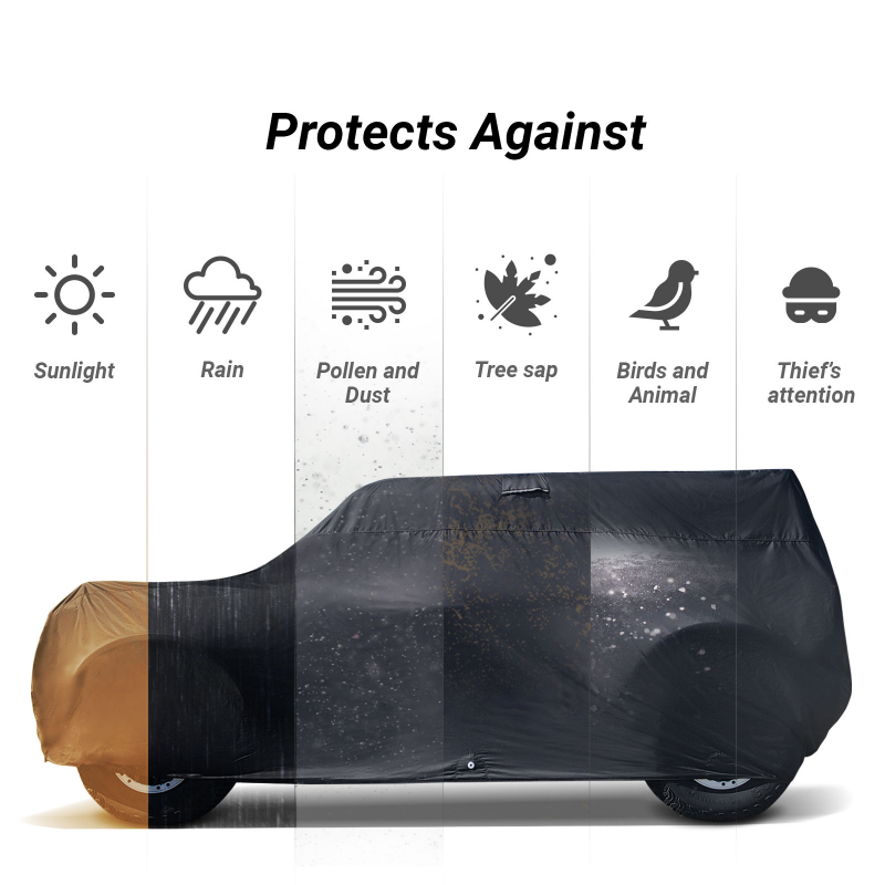 Ford Bronco Black Red Pro Series SUV Cover