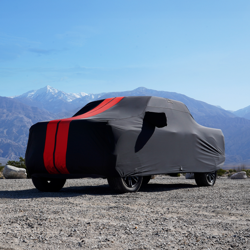 GMC Canyon Black Red Pro Series Truck Cover