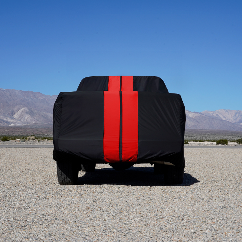 GMC Canyon Black Red Pro Series Truck Cover