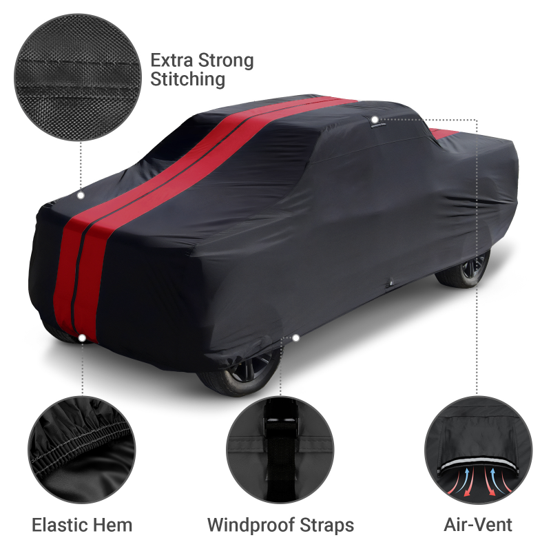Ford F-100 1973-1983 Black Red Pro Series Truck Cover