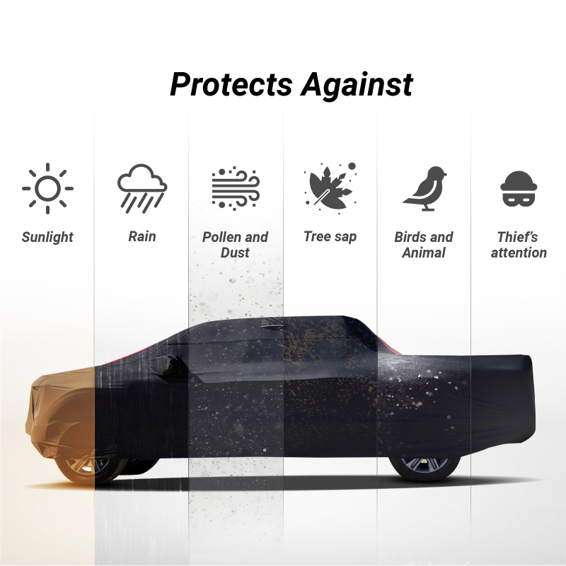 GMC Canyon Black Red Pro Series Truck Cover