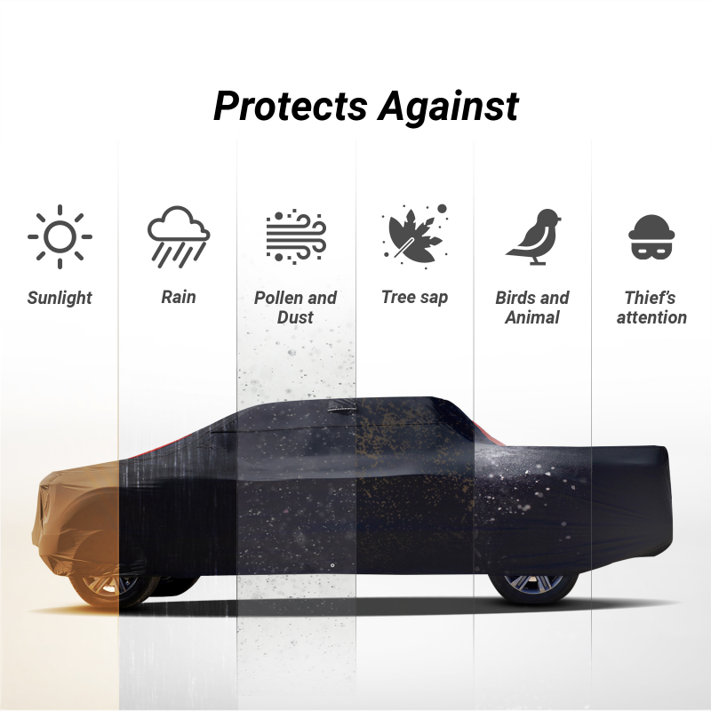 Ford F-100 1973-1983 Black Red Pro Series Truck Cover